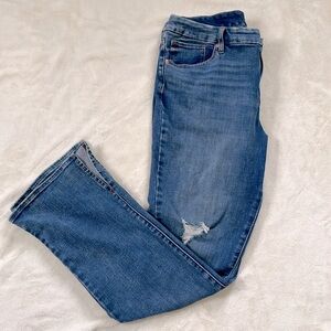 Express Skyscraper Mid Rise Jeans - Medium Wash